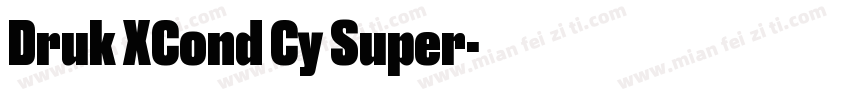 Druk XCond Cy Super字体转换